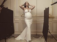 Rihanna pregnant topless nipples vogue photo shoot 3