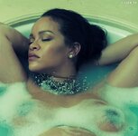 Rihanna pregnant topless nipples vogue photo shoot 29