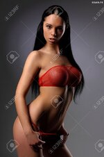 20524766 sexy busty girl posing in lingerie Stock Photo