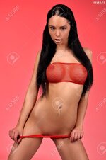 24803083 sexy busty girl posing in lingerie Stock Photo
