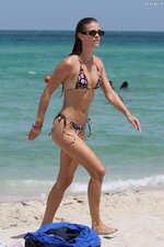 Nina agdal skimpy bikini miami beach 4