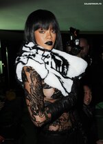 Rihanna See through at Jean Paul Gaultier fashion show in Paris 01032014  5