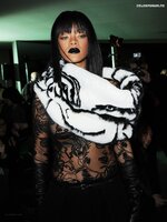 Rihanna See through at Jean Paul Gaultier fashion show in Paris 01032014  6