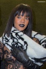 Rihanna See through at Jean Paul Gaultier fashion show in Paris 01032014  20