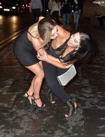 Chloe ferry braless in see through top in newcastle 03