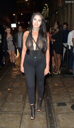 Chloe ferry braless in see through top in newcastle 11