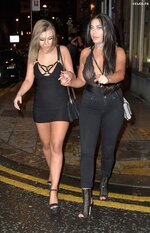 Chloe ferry braless in see through top in newcastle 12