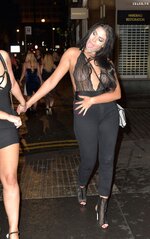 Chloe ferry braless in see through top in newcastle 13