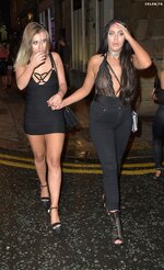 Chloe ferry braless in see through top in newcastle 25