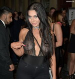 Chloe ferry braless in see through top in newcastle 28