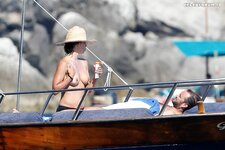 Sophie Marceau Bikini while on Holiday in Capri July 2016 5