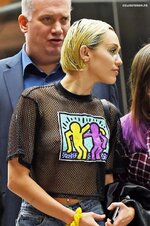 Miley Cyrus  Braless See Through Candids in New York 1