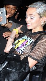 Miley Cyrus  Braless See Through Candids in New York 3