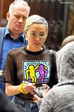 Miley Cyrus  Braless See Through Candids in New York 6