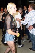 Miley Cyrus  Braless See Through Candids in New York 8