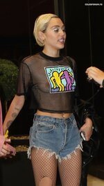 Miley Cyrus  Braless See Through Candids in New York 10