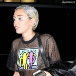 Miley Cyrus  Braless See Through Candids in New York 12