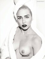 Miley Cyrus  Vogue Germany Magazine Topless Photoshoot March 2014 6