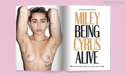 Miley Cyrus   Candy Magazine Naked Photoshoot  7