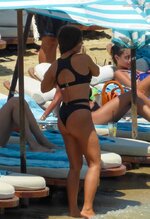 Kim Gloss Bikini on beach Mykonos Greece 2021 6