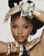 Halle Bailey Black Bra Photoshoot Glamour 4