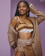 Halle Bailey Black Bra Photoshoot Glamour 7