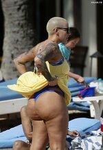 Amber rose in bikini at a beach in honolulu 01 31 2017 10