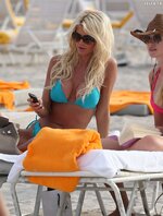 Victoria Silvstedt   Bikini Candids in Miami  12