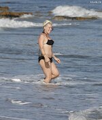 Pink Bikini  on beach in LA  16