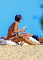 Lais Ribeiro Thong Bikini Bahia Beach 5