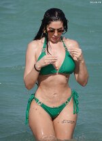 Chloe Ferry in green bikini in Thailand 12 30 2023  2 