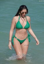 Chloe Ferry in green bikini in Thailand 12 30 2023  6 