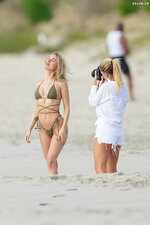 Kimberley Garner in bikini for a photoshoot on the beach in St Bart s 12 31 2023  4 
