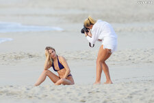 Kimberley Garner in bikini for a photoshoot on the beach in St Bart s 12 31 2023  5 