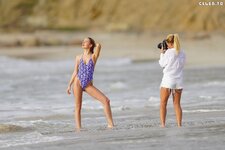Kimberley Garner in bikini for a photoshoot on the beach in St Bart s 12 31 2023  7 