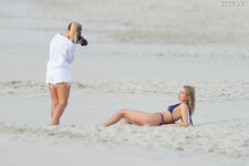 Kimberley Garner in bikini for a photoshoot on the beach in St Bart s 12 31 2023  17 