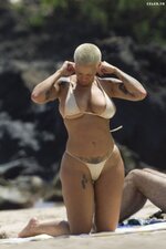 Amber Rose   Topless Bikini Candids in Maui 2