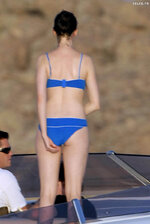 Anne Hathaway Blue bikini 6