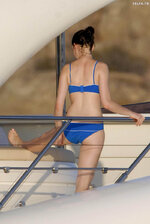 Anne Hathaway Blue bikini 7