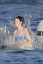 Anne Hathaway Blue bikini 17