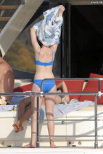 Anne Hathaway Blue bikini 30