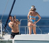 Sarah Jayne Dunn in blue bikini during holiday in Barbados 01 07 2024  4 