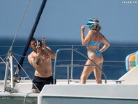 Sarah Jayne Dunn in blue bikini during holiday in Barbados 01 07 2024  5 