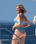 Sarah Jayne Dunn in blue bikini during holiday in Barbados 01 07 2024  14 