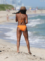 Gabrielle union orange bikini 2