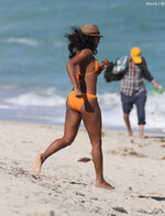 Gabrielle union orange bikini 3