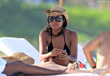 Gabrielle Union  Black Bikini miami 4