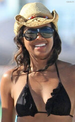 Gabrielle Union  Black Bikini miami 6