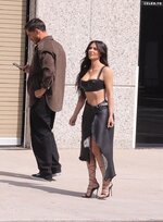 Kim kardashian big boobs leather skirt photo shoot 3 1