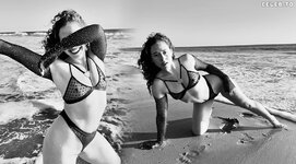 DOra Madison Burge Nipples on Beach